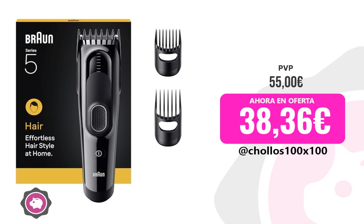 CUPONAZO #Amazon | #Aparatos para el cuidado personal Braun Cortapelos Series 5 HC5530, Máquina De Cortar Pelo