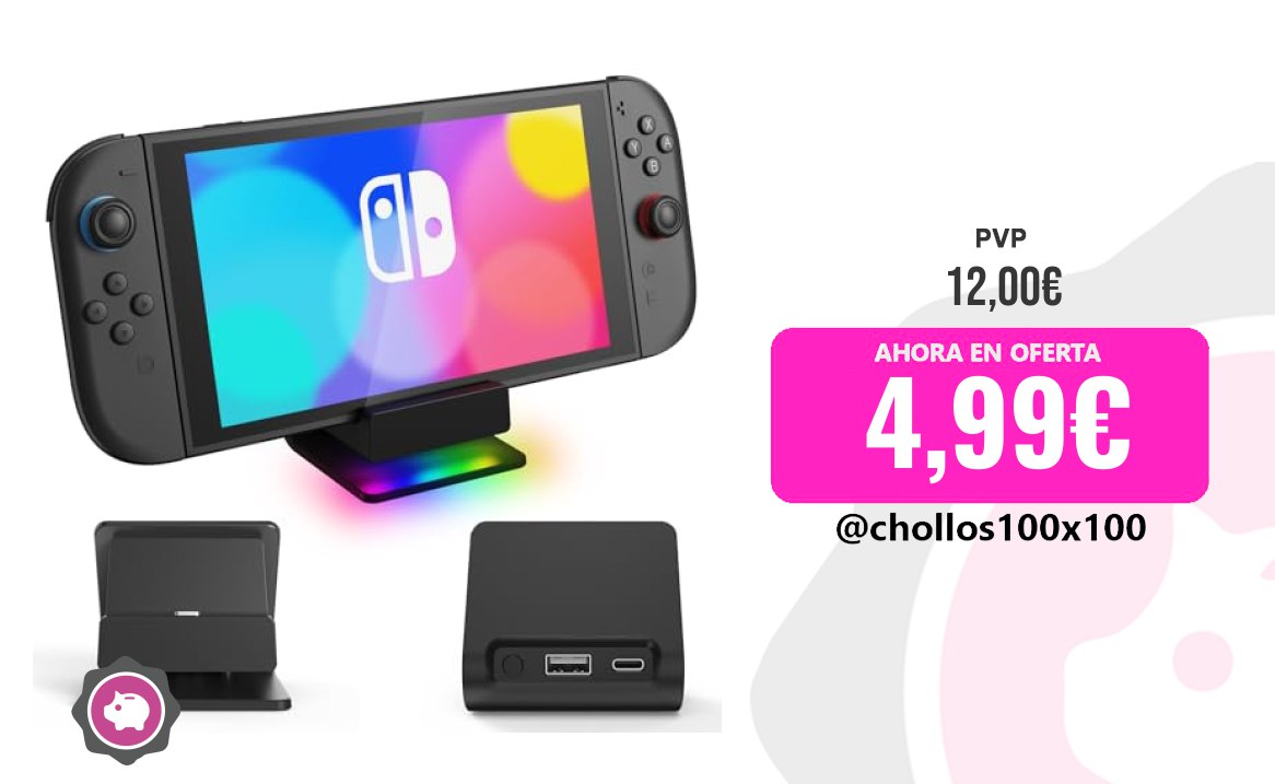 Base de Carga Gkstly para Nintendo Switch 2 oferta descuento