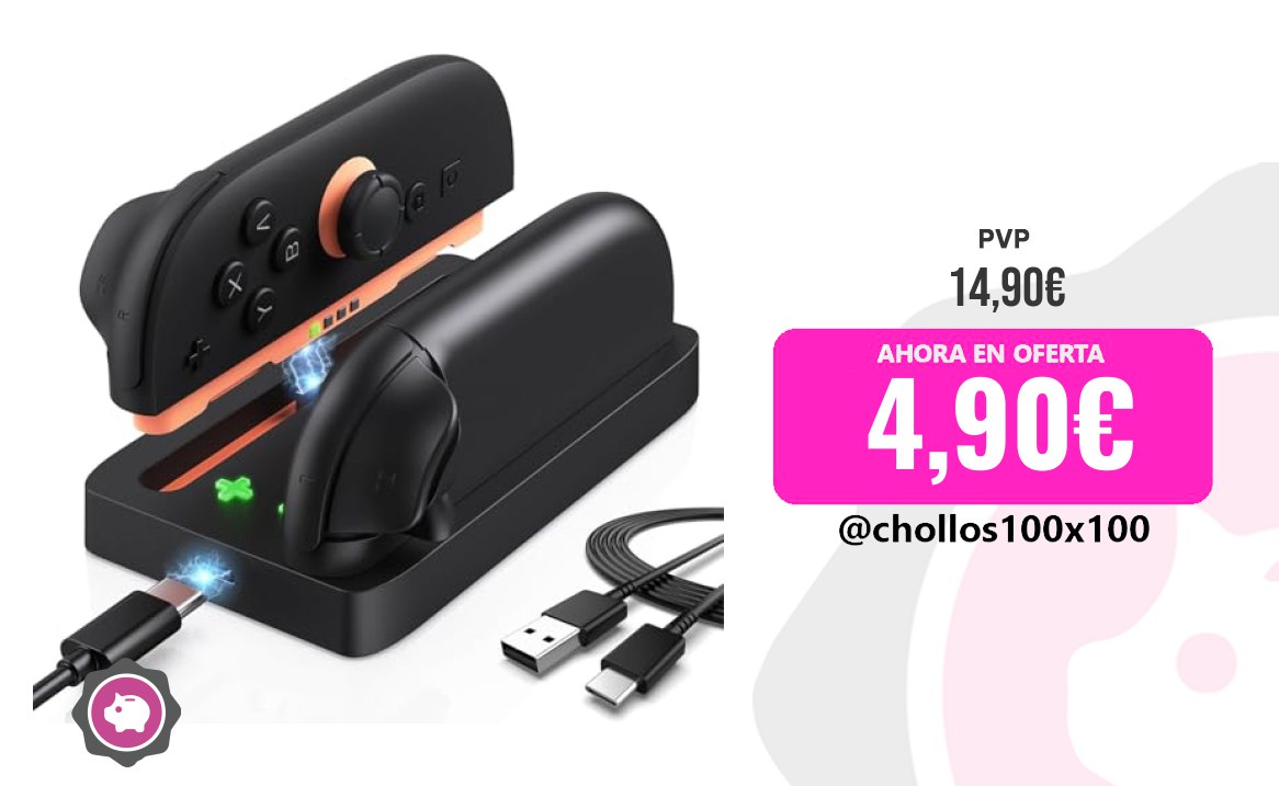 Base de Carga Gkstly para Nintendo Switch 2 - 70% de descuento oferta descuento