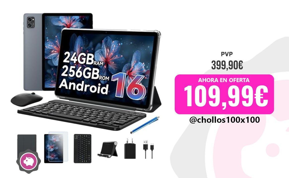 TABWEE T20 Android 16 Tablet con Teclado