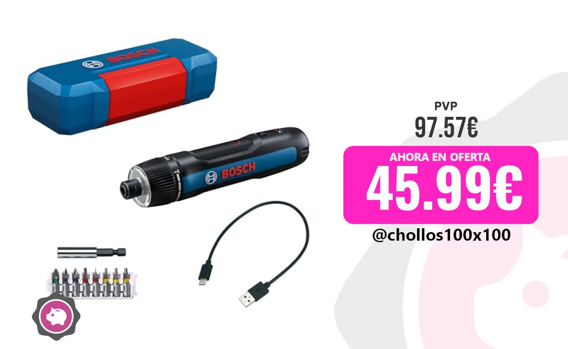 Oferta de atornillador Bosch a batería