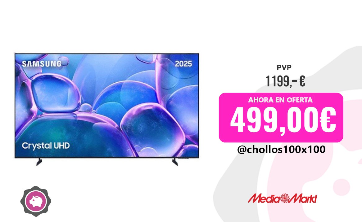 TV LED 75" Samsung UHD 4K con Procesador Crystal 4K y Smart TV