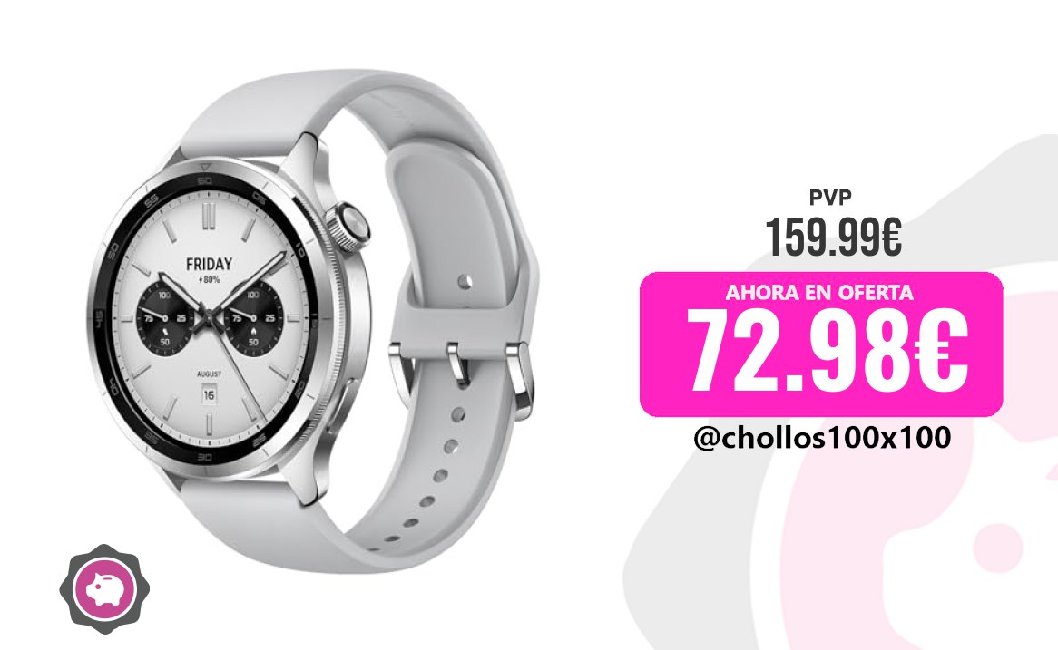 OFERTA EXCLUSIVA: Reloj Inteligente Xiaomi Watch S4 con 54% de descuento