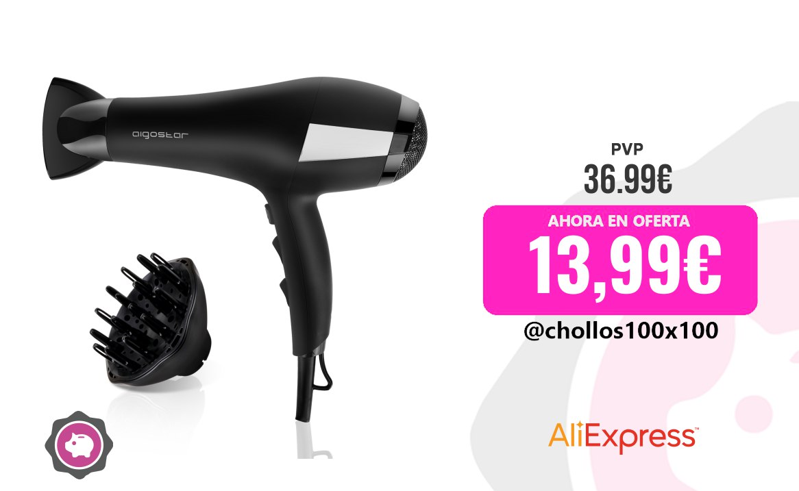 CHOLLAZO SECADOR PROFESIONAL #Aliexpress AIGOSTAR Secador de Pelo Profesional Iónico