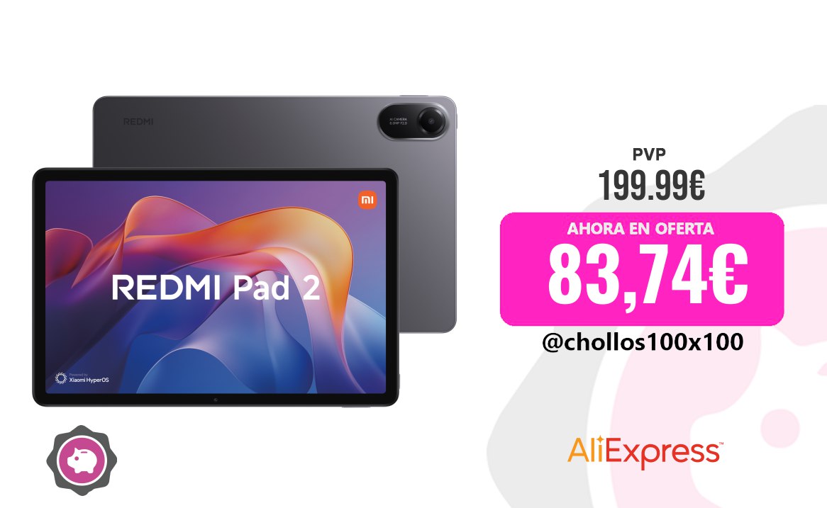 CHOLLAZO XIAOMI REDMI - Xiaomi Redmi Pad 2 128GB/256GB - Tablet de 11"