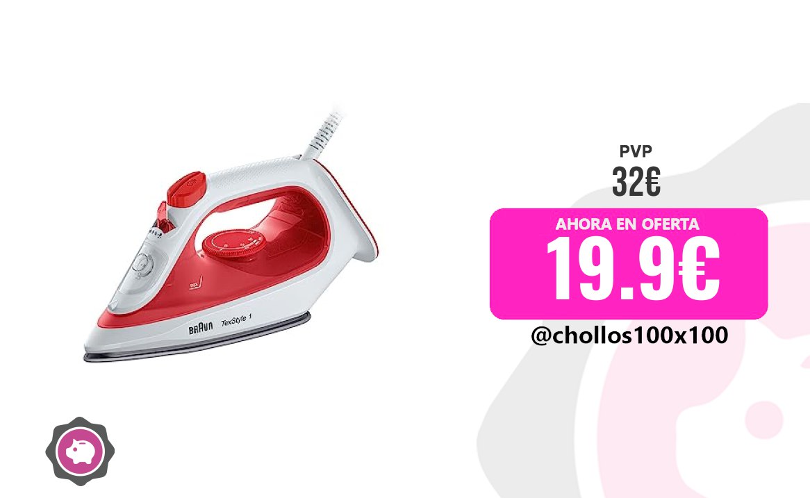 Oferta de la semana: Plancha de vapor Braun TexStyle 1 SI 1019