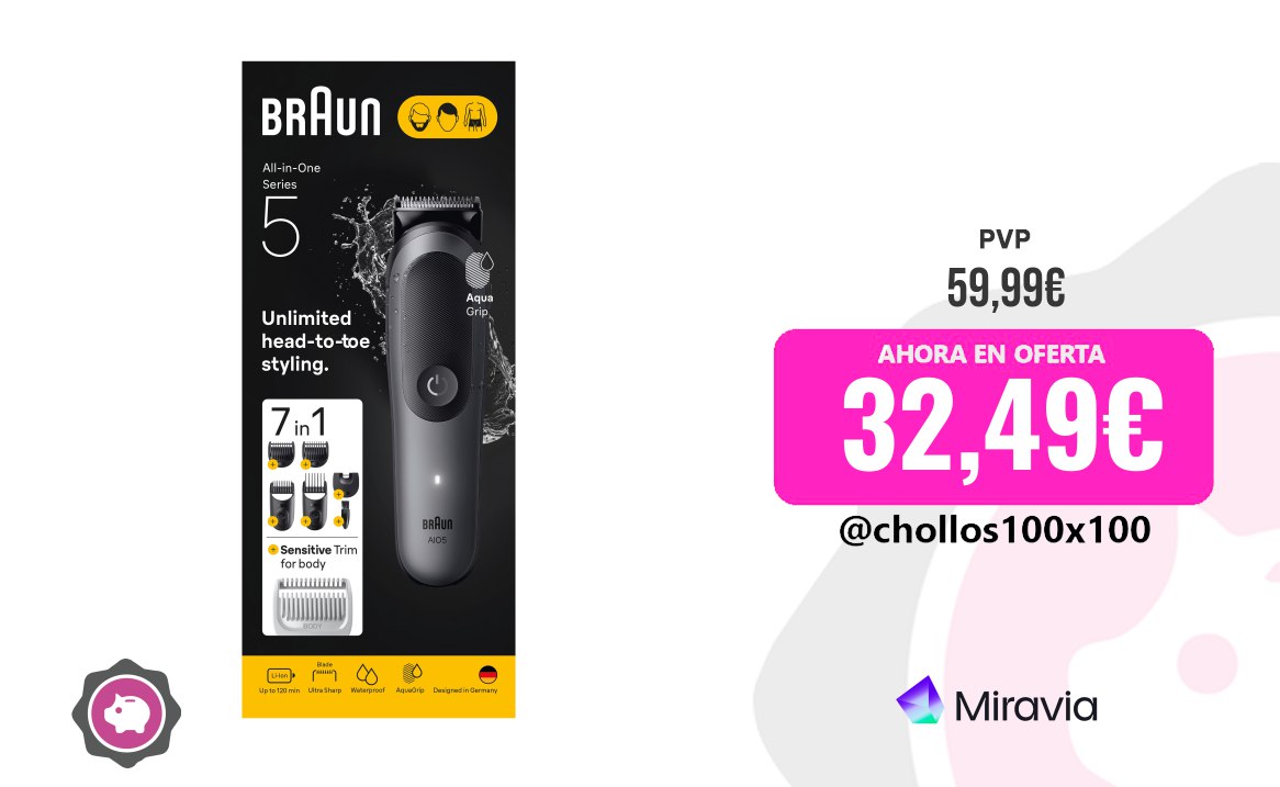 CHOLLAZO BRAUN RECORTADORA #Miravia