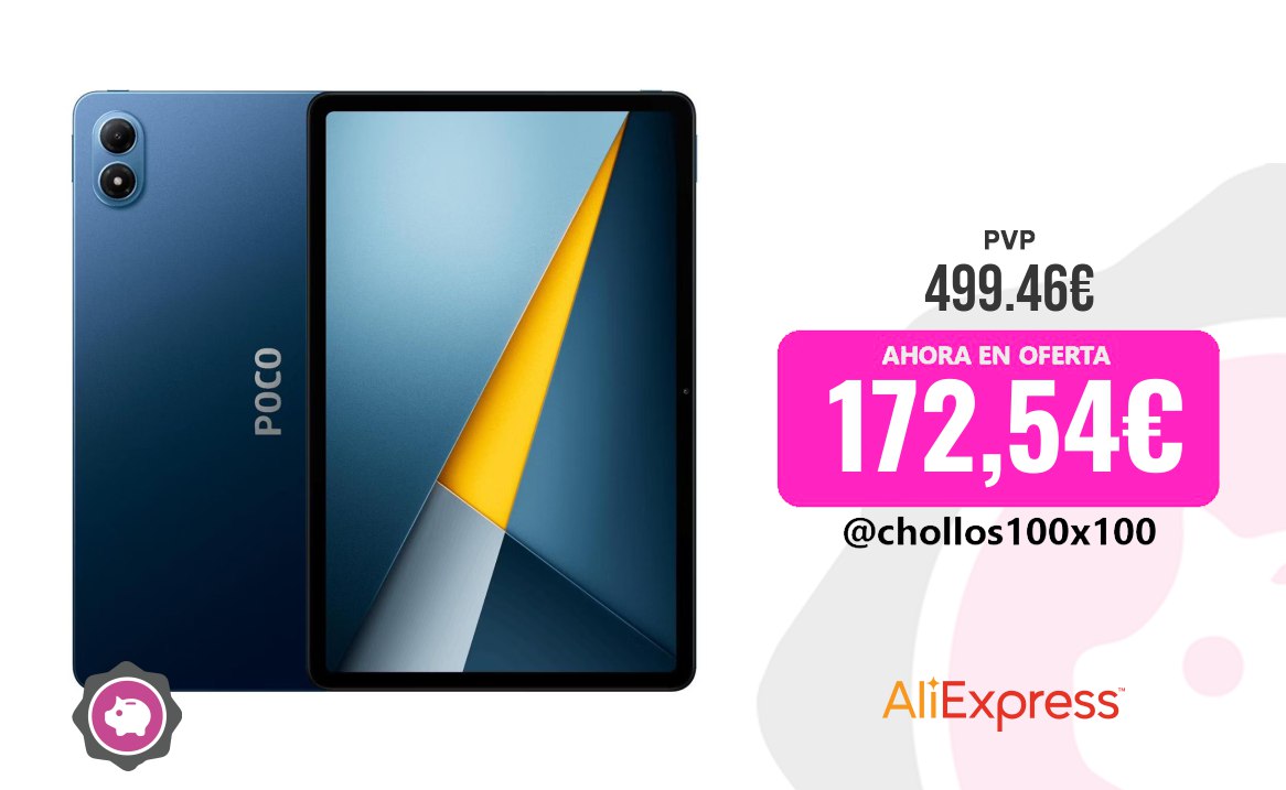 CHOLLAZO POCO PAD M1 - Tablet 12.2" 2.5K, 8GB RAM, 256GB, 12000mAh