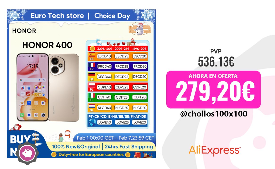 CHOLLAZO TELÉFONO HONOR 400 5G