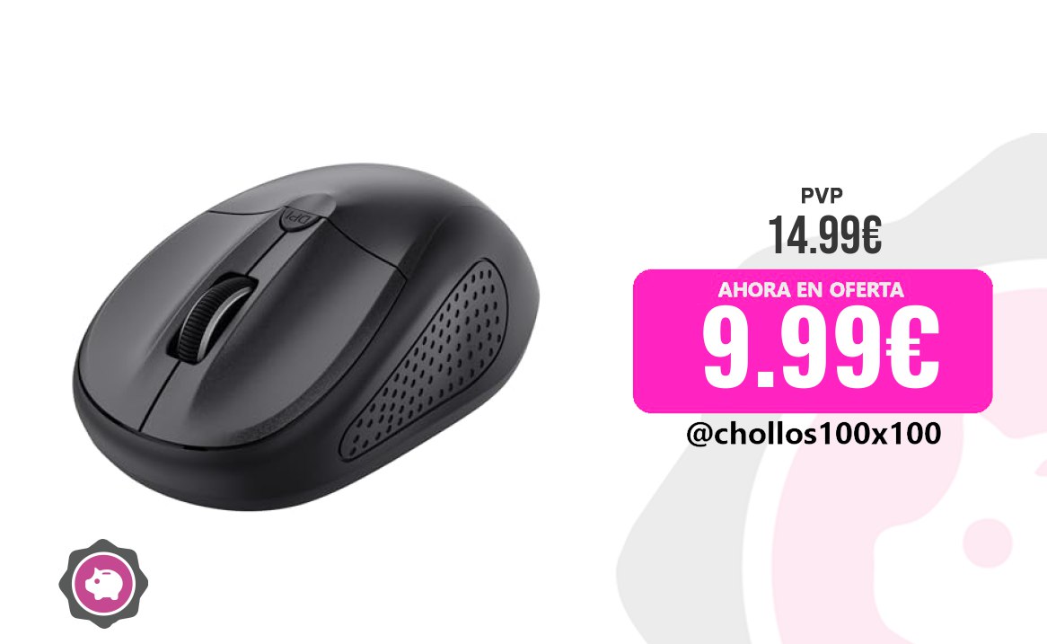PRECIAZO RATÓN INALÁMBRICO Trust Primo Ratón Inalámbrico Bluetooth para Portátil