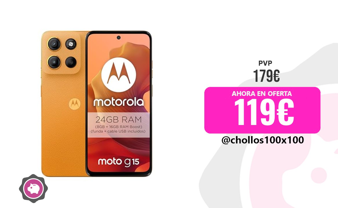 Motorola Moto G15 - 119€ (Original 179,00€)