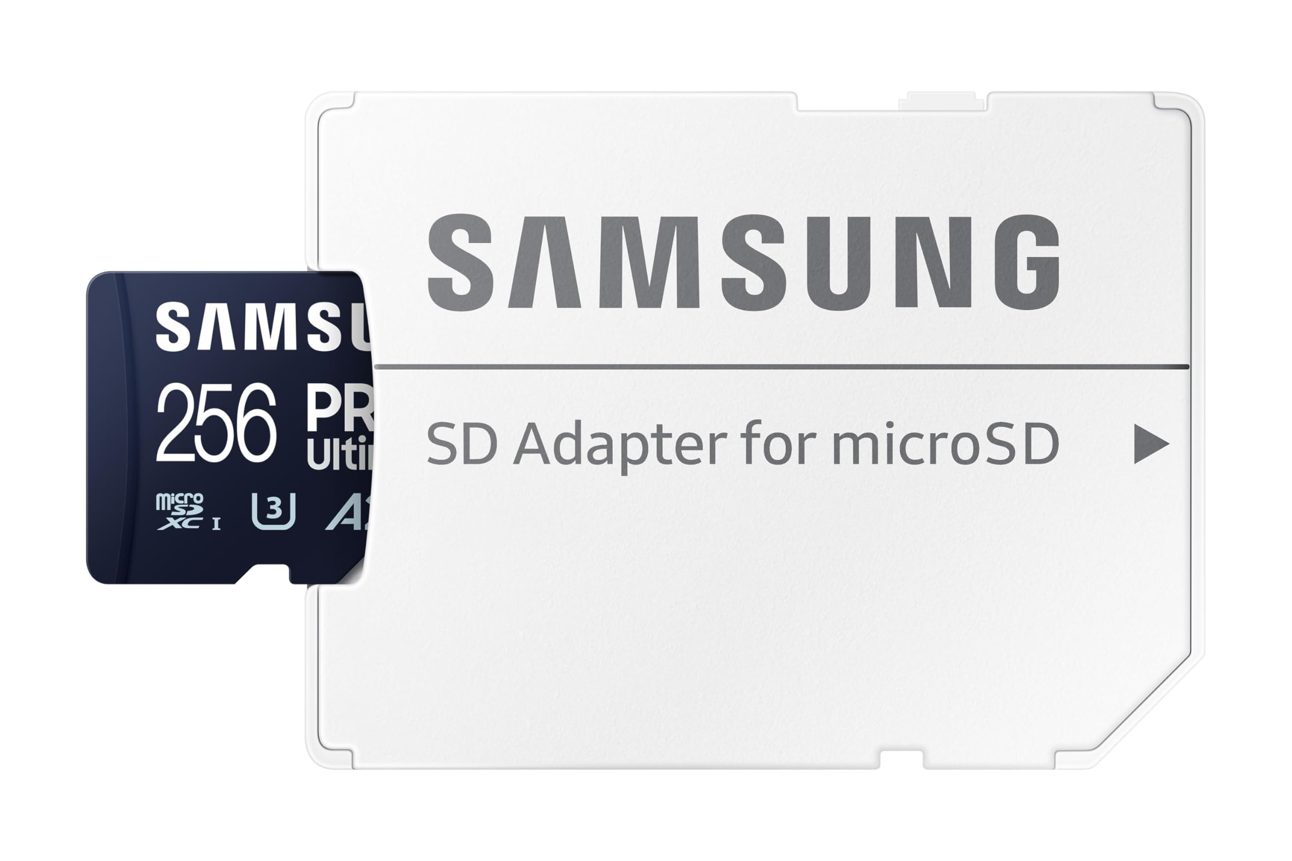Samsung PRO Ultimate Tarjeta de Memoria MicroSD con Adaptador SD, 256 GB, 200 MB/s y 130 MB/s, UH...