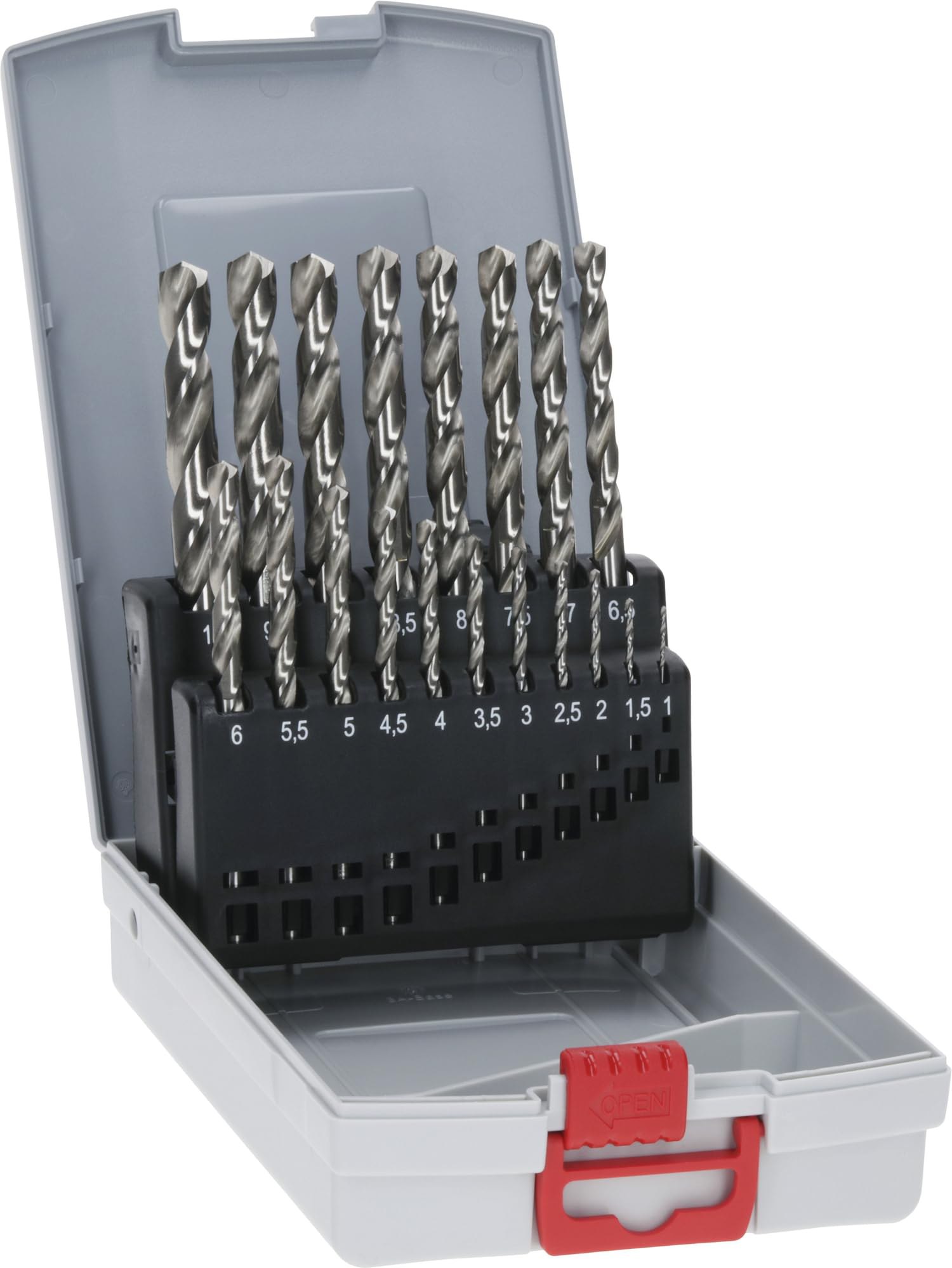 Bosch 2 608 587 013 - Set de 19 brocas para metal ProBox HSS-G, DIN 338, 135° - 1-10 mm (pack de...