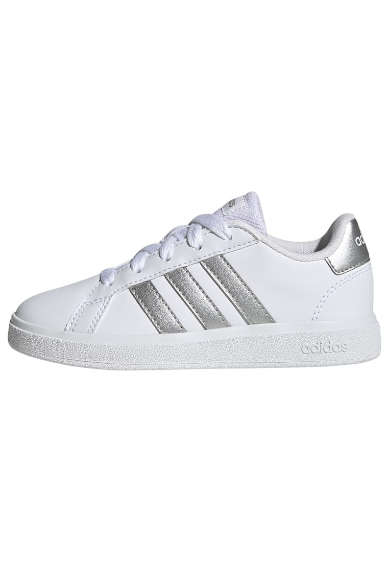 adidas Grand Court Lifestyle Tennis Lace-Up Shoes, Zapatillas de Tenis Unisex niños, White Matte...