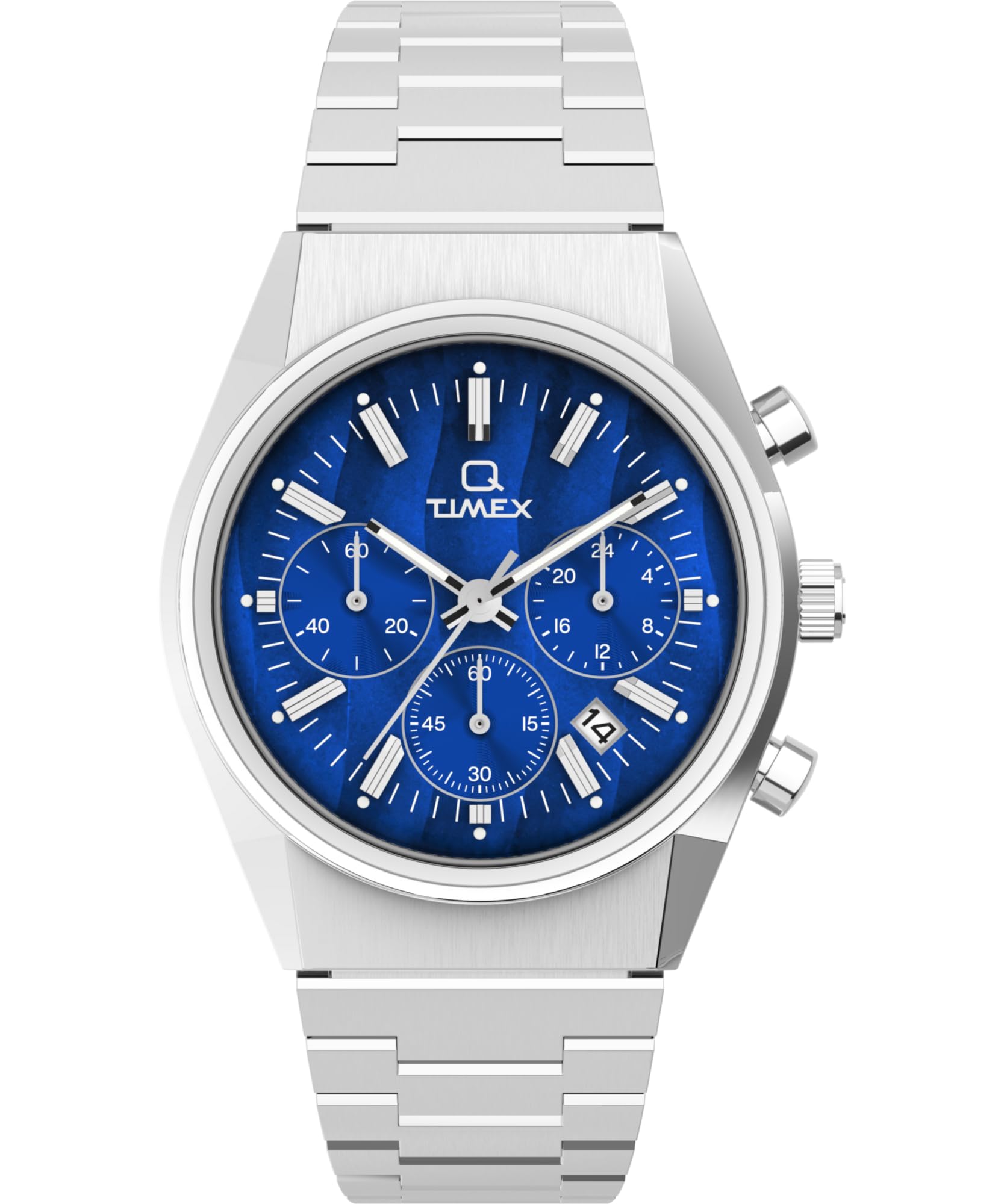 Oferta exclusiva: Timex Q Falcon Eye Chronograph 40mm, Reloj de hombre con pulsera acero inoxidable 50% DESC.