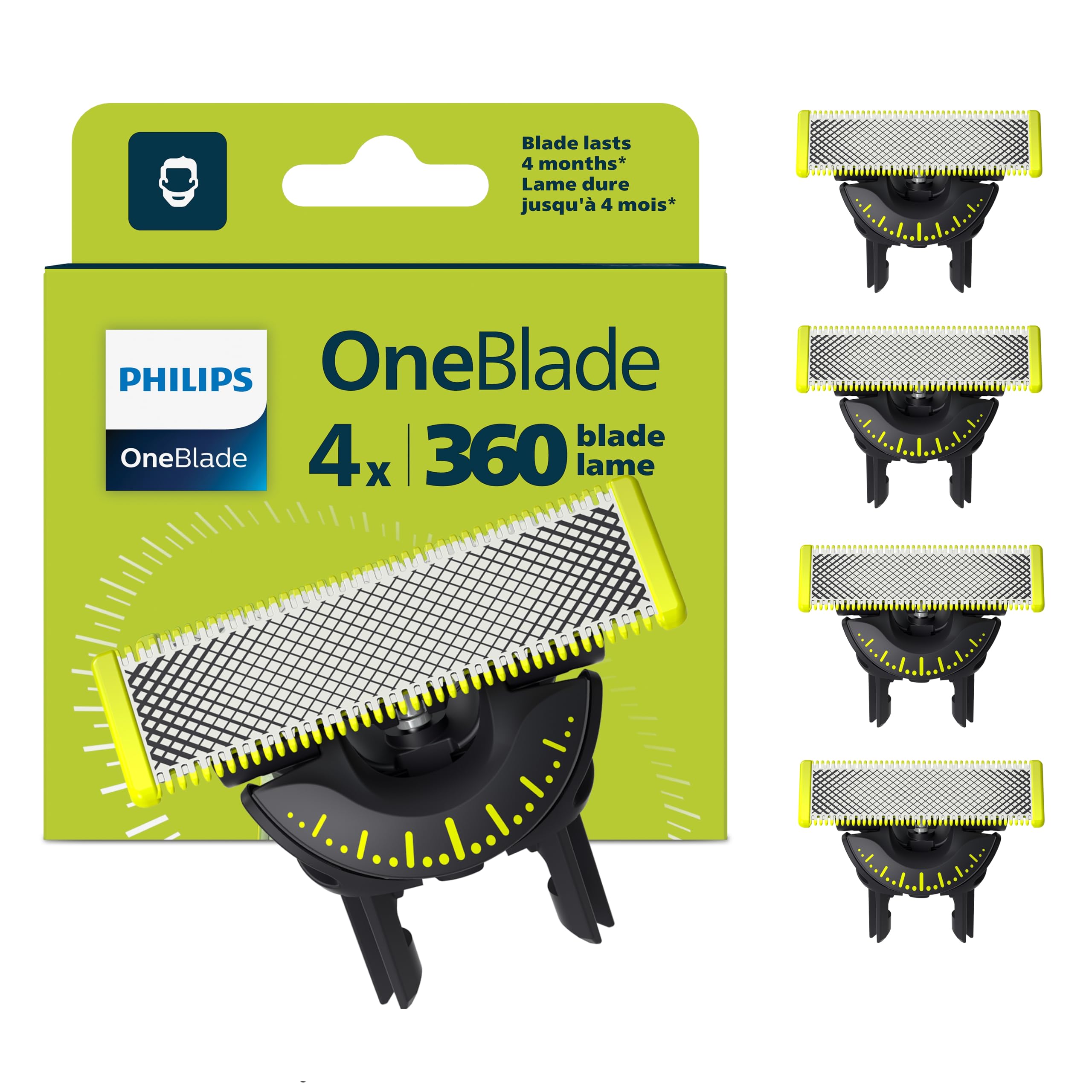 Oferta de Chollo: Philips OneBlade Original 360 cuchillas, compatibles con OneBlade y Pro, 20% DE DESCUENTO