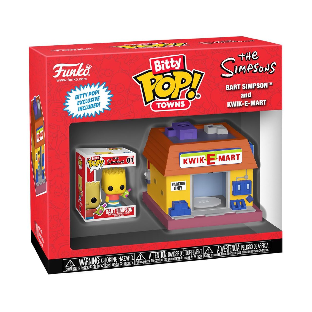 Funko Los Simpsons Figura Vinilo Bart Simpson and Kwik-E-Mart (Bitty Pop! Town) Sin clasificar Po...