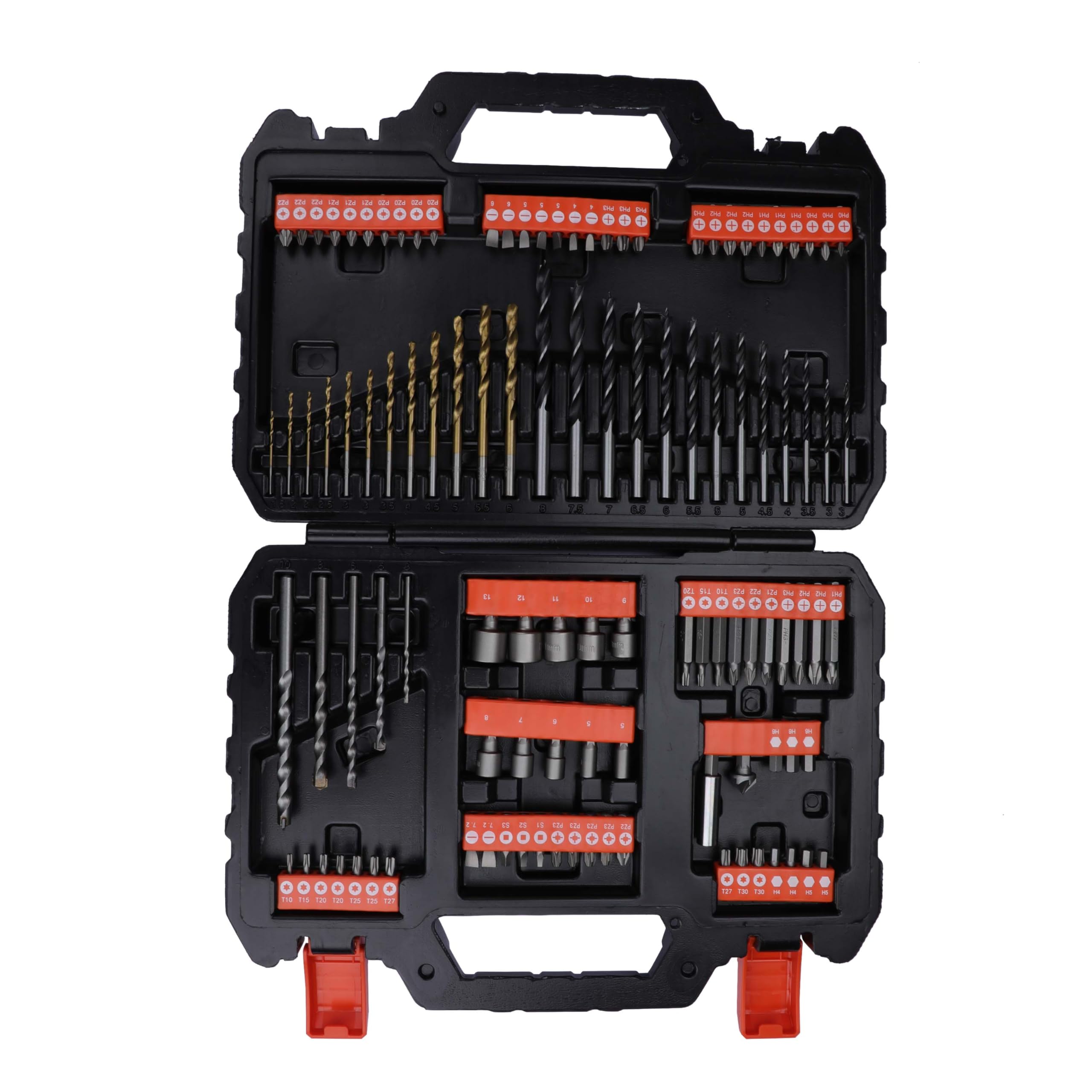 BLACK+DECKER Juego de 109 Piezas para Atornillar con Brocas de Titanio - 62% de Descuento