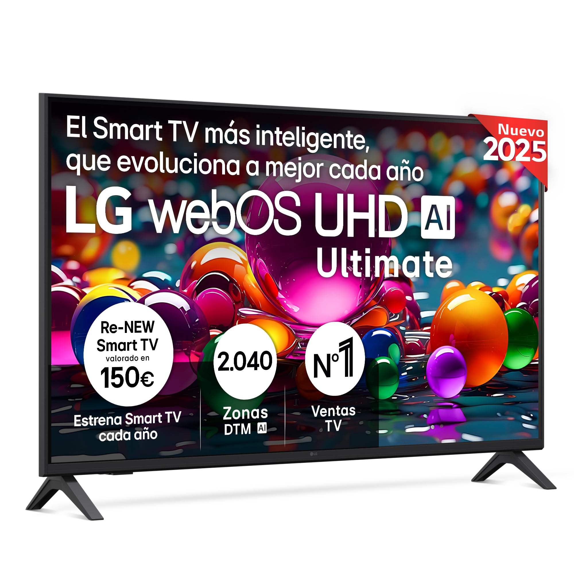 LG 43UA73006LA - TV 43", UHD 4K, WebOS 25, Ultimate IA, HDR10 Pro, Super Upscaling, Dolby Digital...