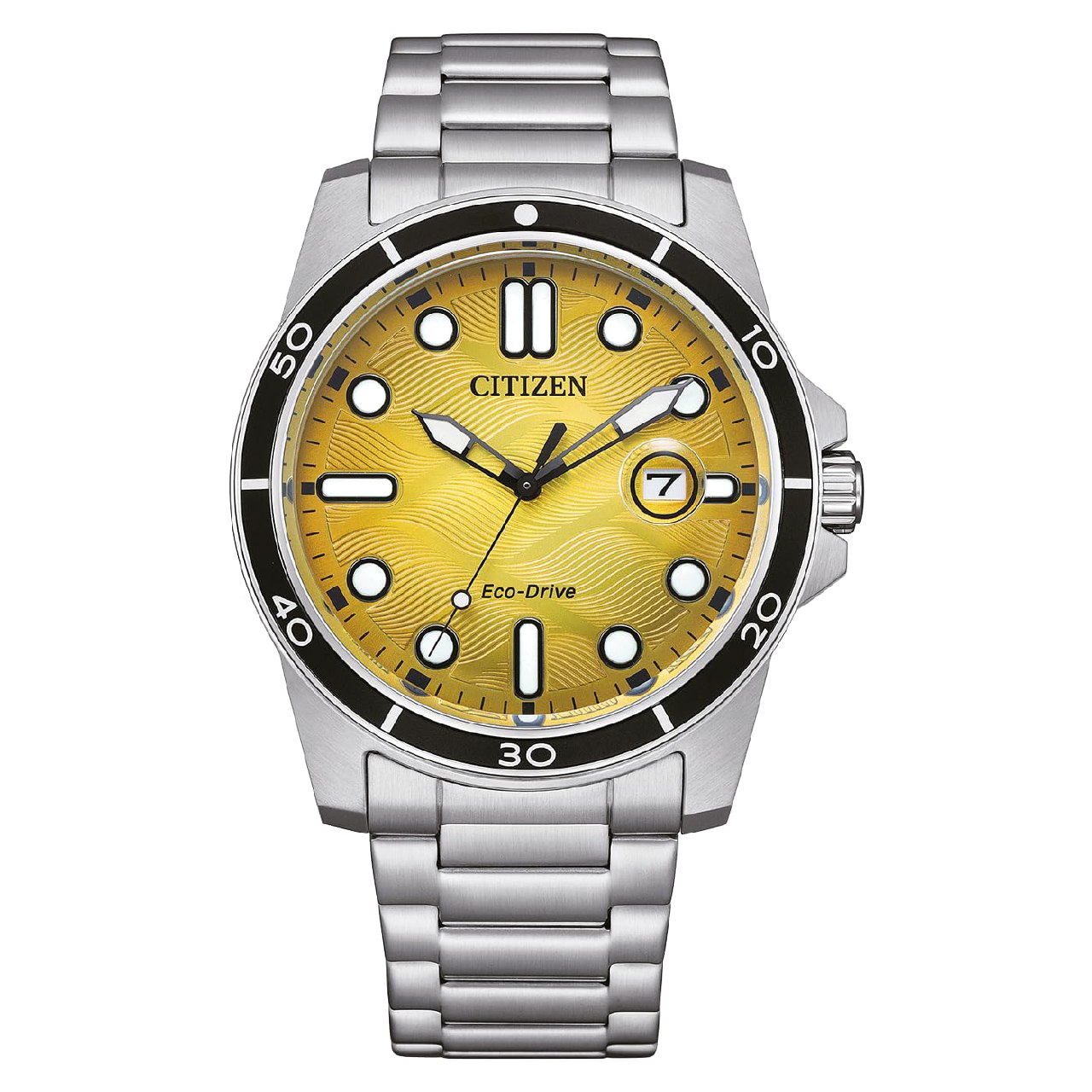 CITIZEN AW1816-89X - Reloj analógico de Cuarzo para Hombre con Correa de Acero Inoxidable, Diner...