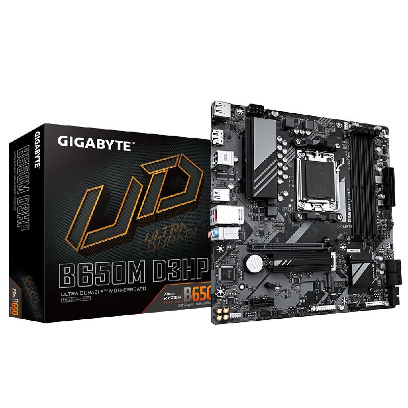 GIGABYTE B650M D3HP Placa Base - AMD Ryzen Serie 9000, VRM de 5+2+2 Fases, hasta 7600 MHz DDR5 (O...
