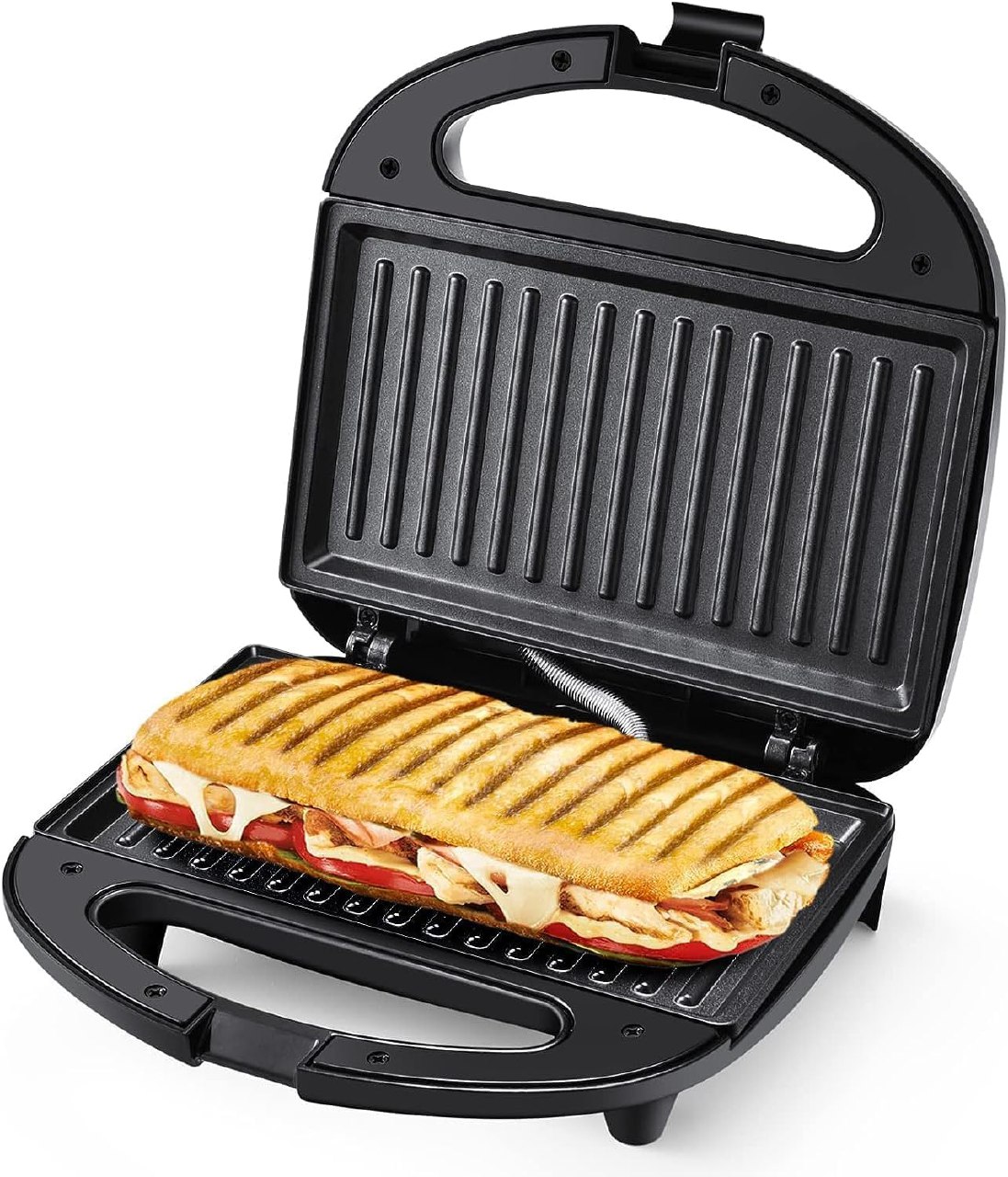 YASHE Sandwicheras, 750W Tostadora Grill, Máquina de Panini con Recubrimiento Antiadherente, Tem...