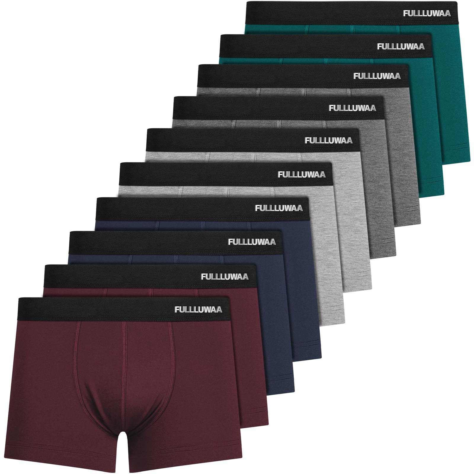 Calzoncillos Hombre Boxer Ajustados de Algodón, Pack de 10 Unidades 20% OFF
