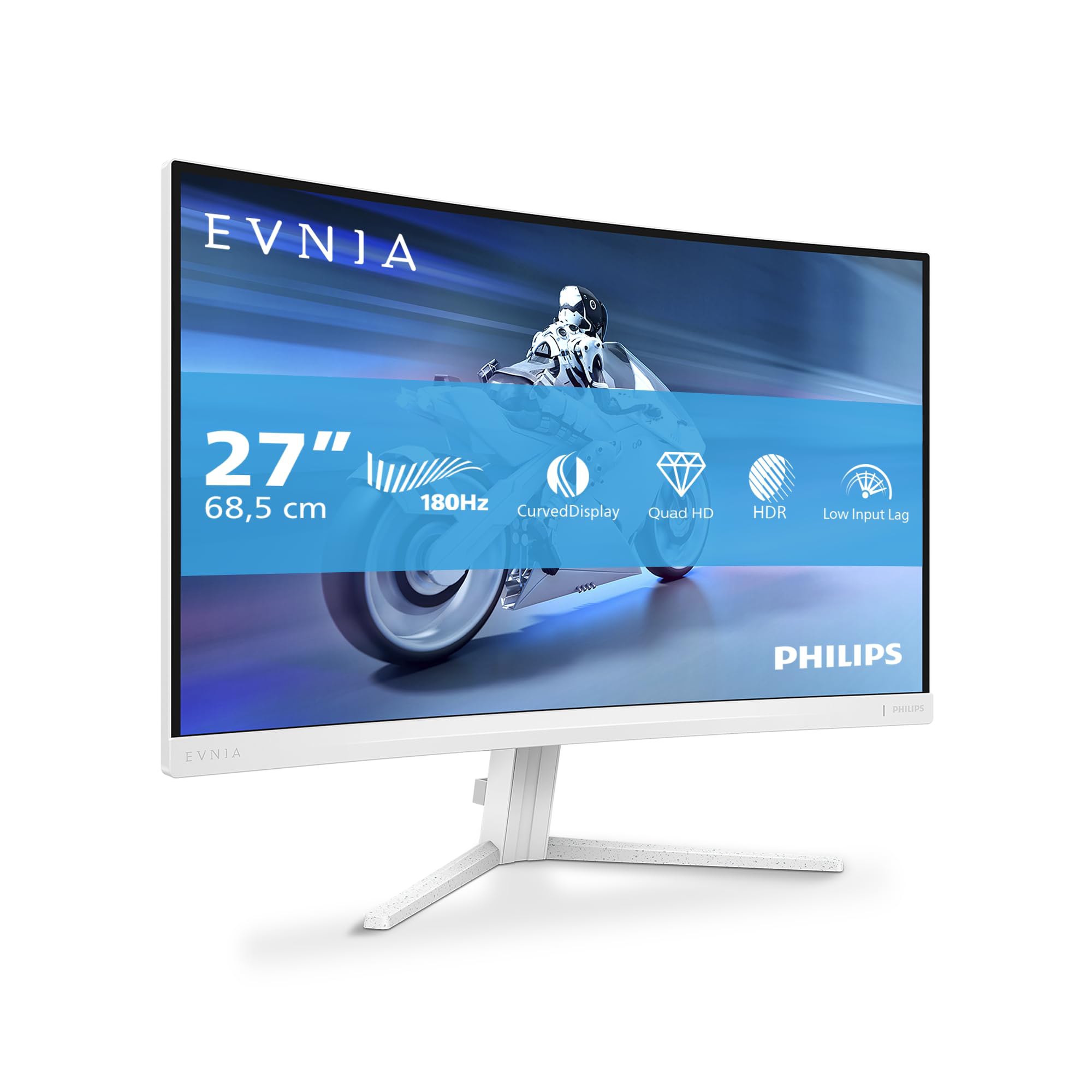 Philips Evnia 27M2C5501 - Monitor Curvo para Juegos QHD de 27 Pulgadas, 180 Hz, 1 ms GtG, FreeSyn...