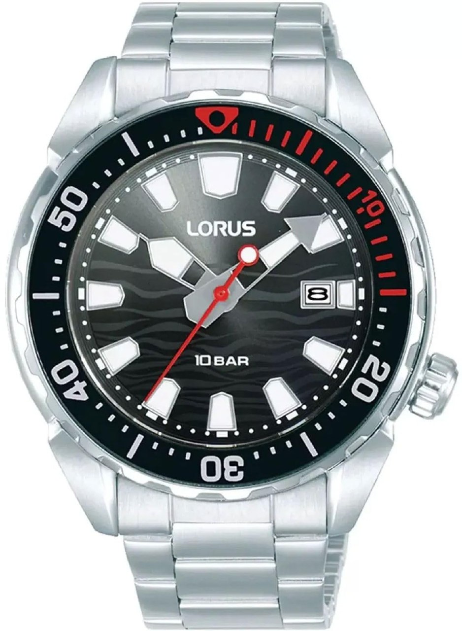Lorus RH945RX9 - Reloj analógico de Cuarzo para Hombre con Correa de Acero Inoxidable, Plata‍
