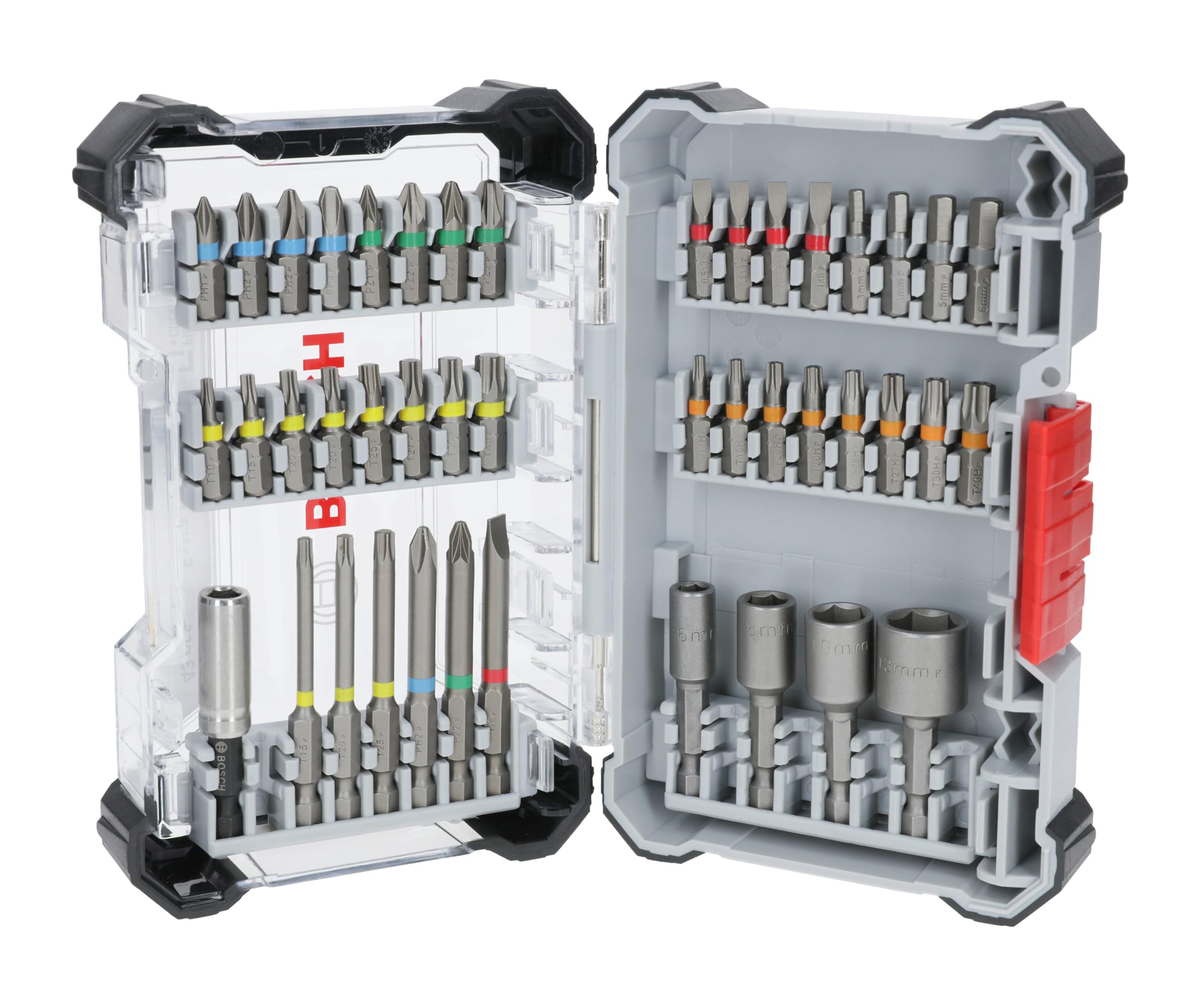 Bosch Juego de 43 puntas de destornillador extraduras, 43 piezas (197 x 110,5 mm, accesorios prof...