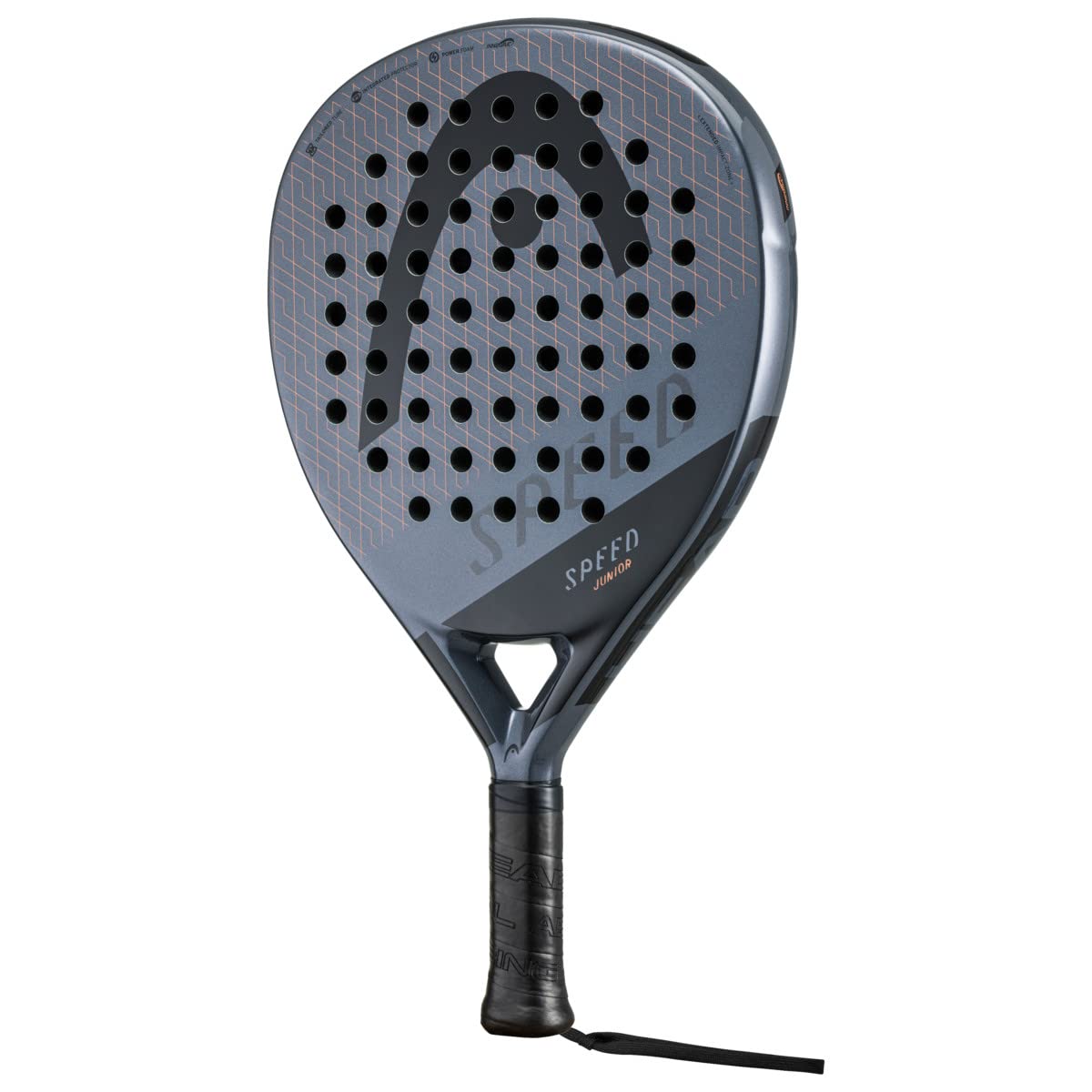 Raqueta de pádel Speed Junior 2023, Negra/Gris‍
