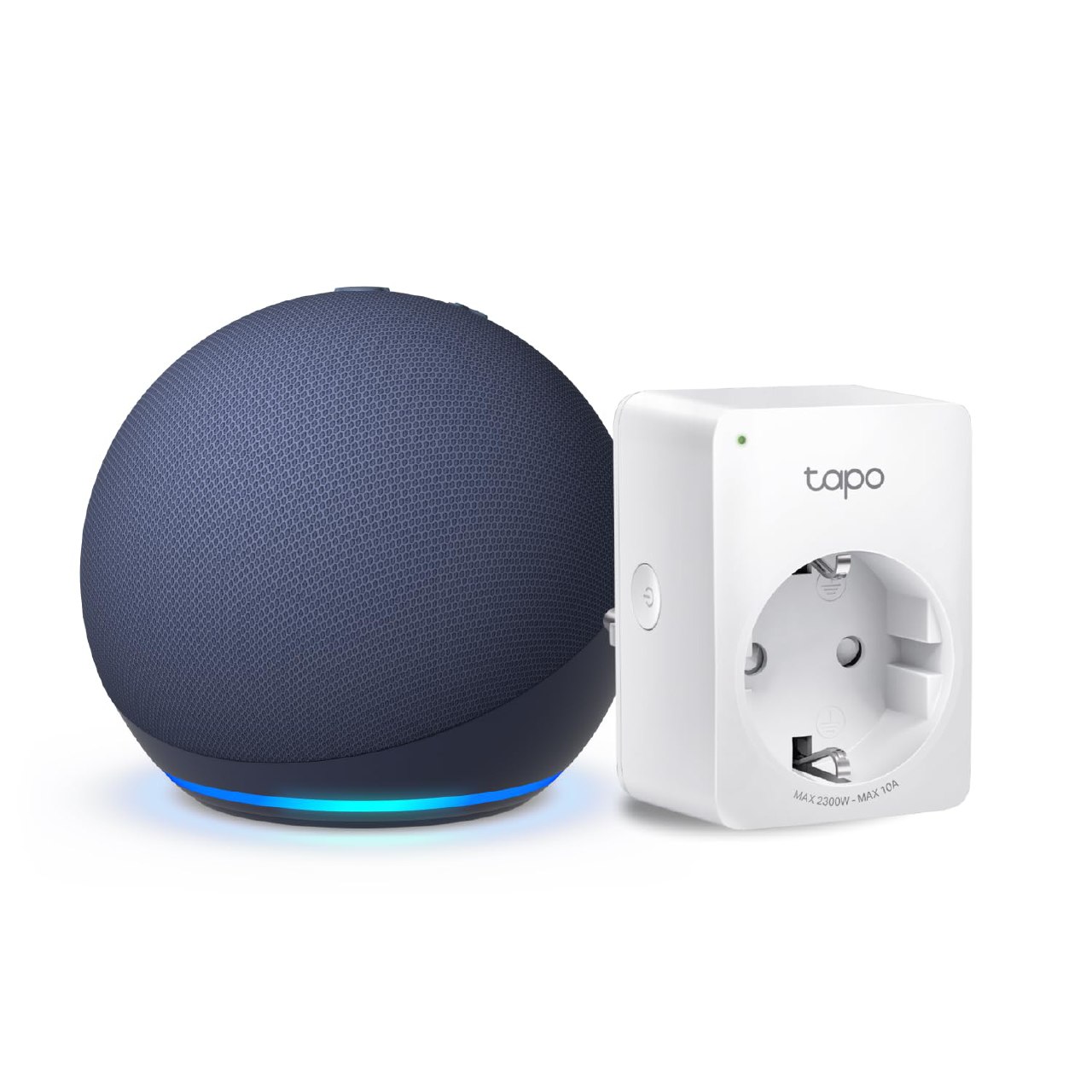 Echo Dot 5ª gen + Tapo P100MA: Descuento en enchufe inteligente con Echo Dot azul marino