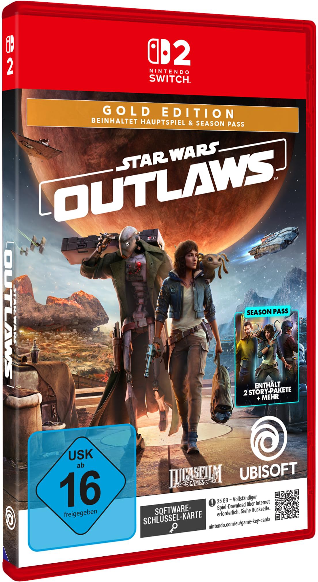 Star Wars Outlaws – Gold Edition (incluye Season Pass) – [Nintendo Switch 2 – Key Card]‍