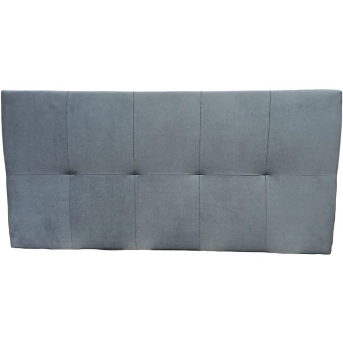 Shiito | Modelo Jensen JC - Cabecero tapizado en Terciopelo | Acabado en Color Gris - 150x50x4 cm‍