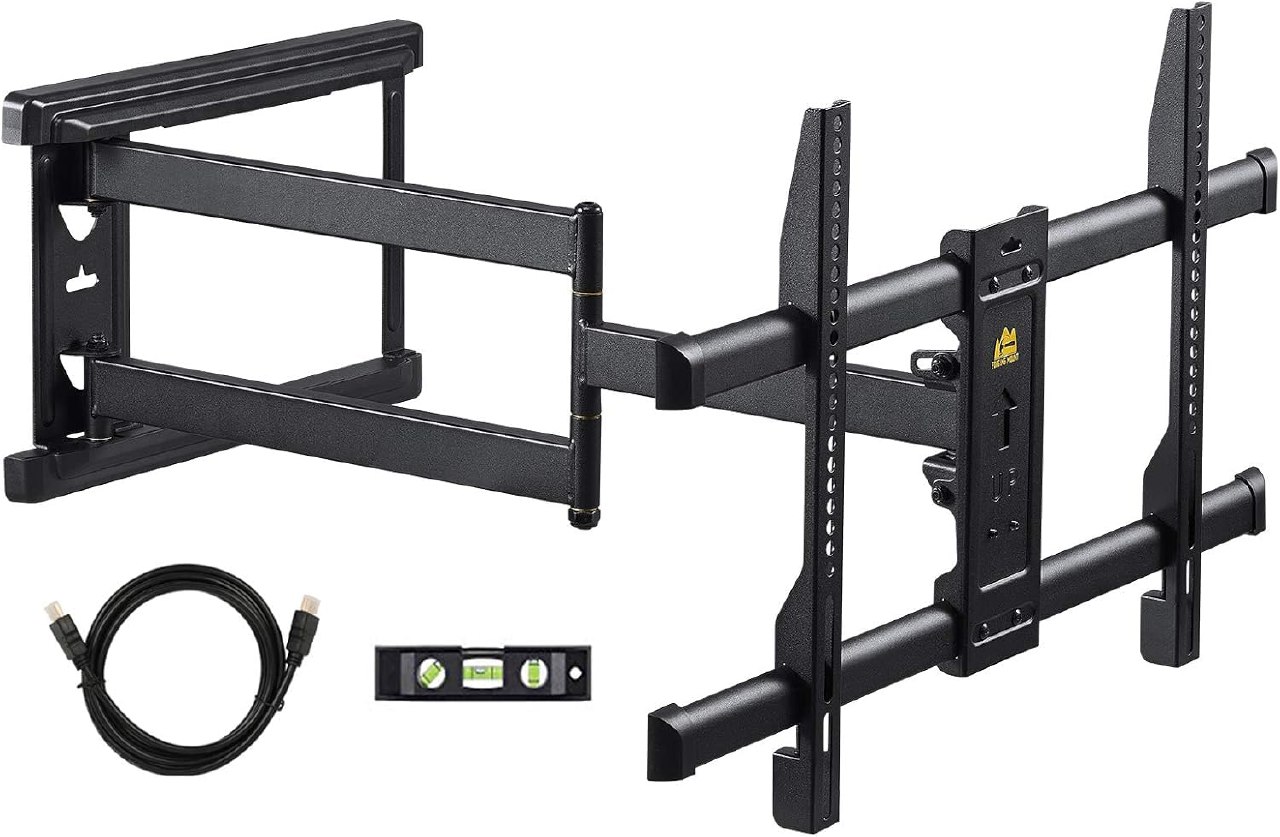 FORGING MOUNT Soporte TV Pared con Brazo Articulado Largo de 765mm para Pantallas de 37-75" de Pl...