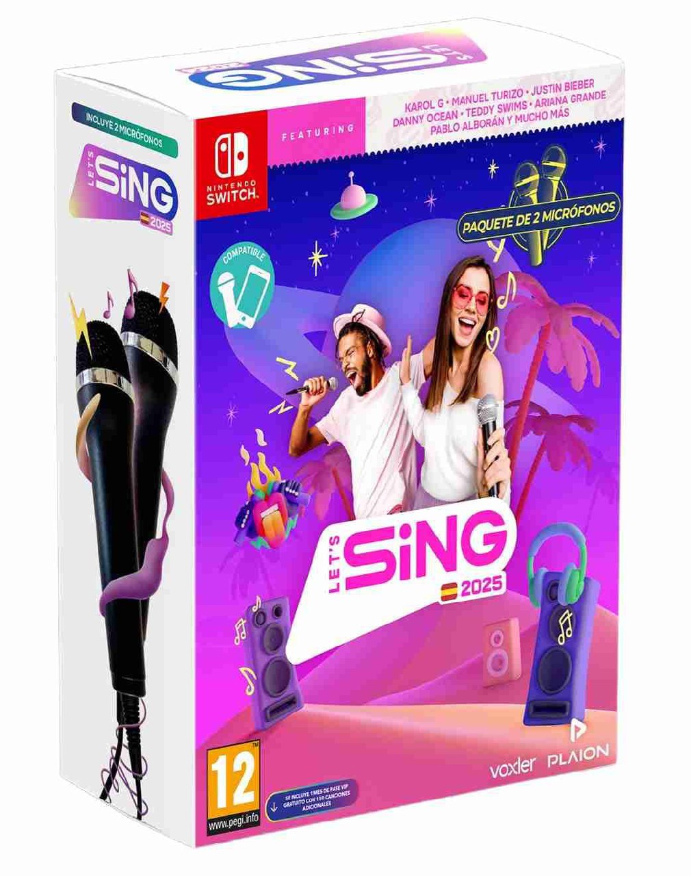Plaion Lets Sing 2025 S.V. + 2 Mics‍