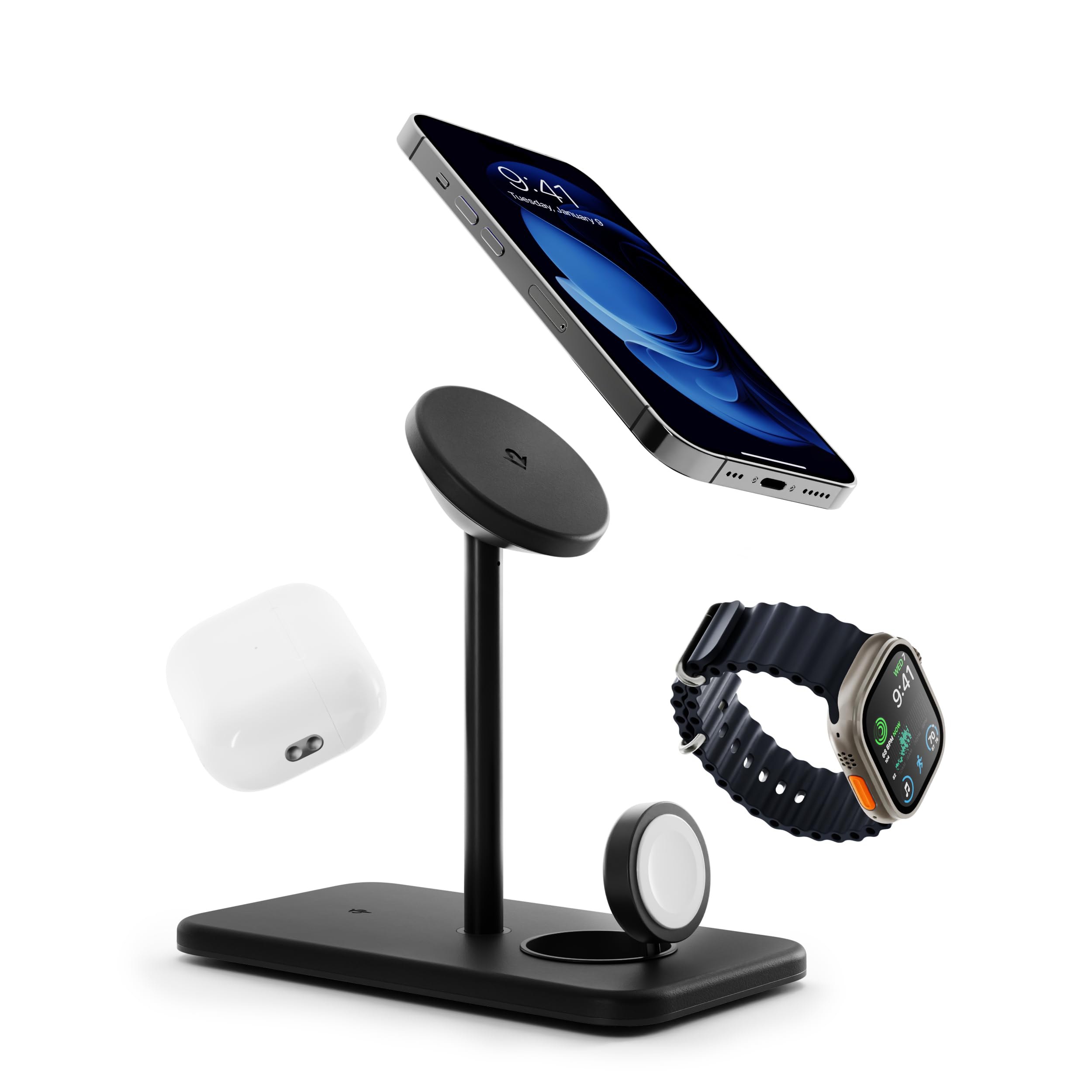 Twelve South HiRise 3 Deluxe, Soporte de Carga MagSafe Compacto de Lujo para iPhone, AirPods y Ap...