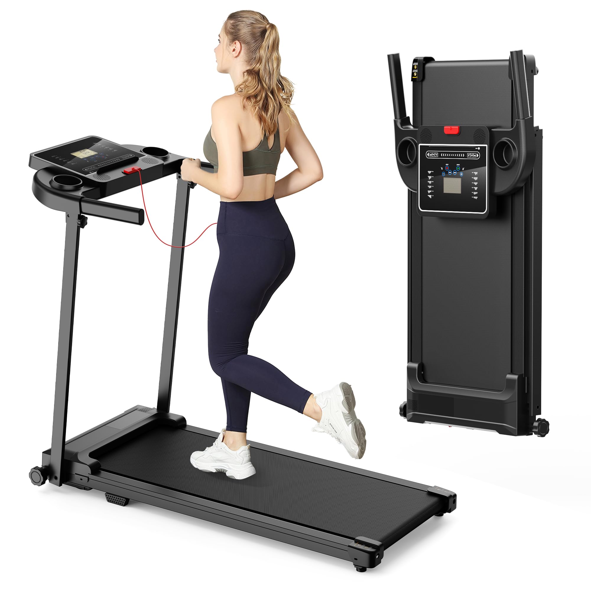 Zeporix Cinta de Correr Plegable Andar - Caminadora Electrica para Casa con Pantalla LED Treadmil...