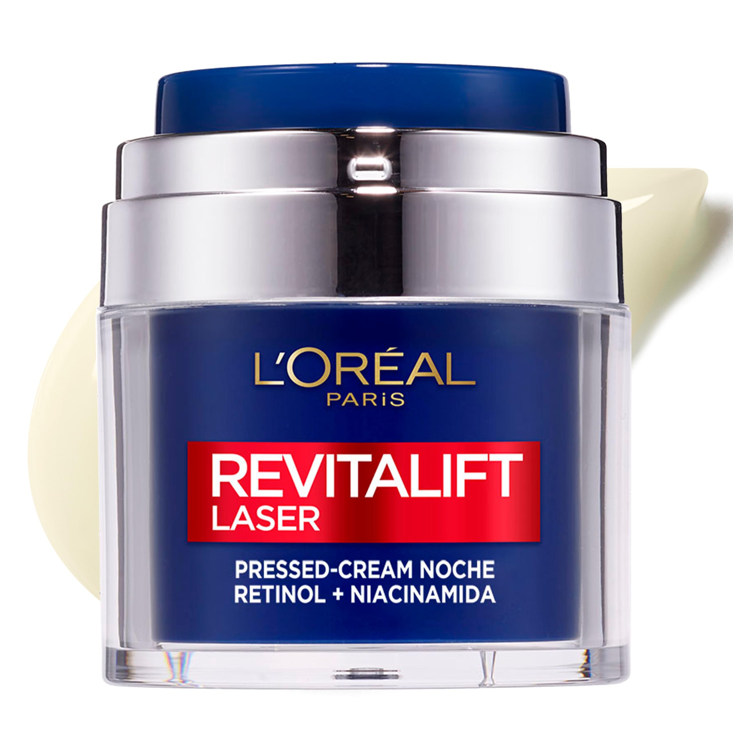 L'Oreal Paris Dermo Expertise Revitalift Laser Pressed Crema de Noche Con Retinol Y Niacinamida, ...