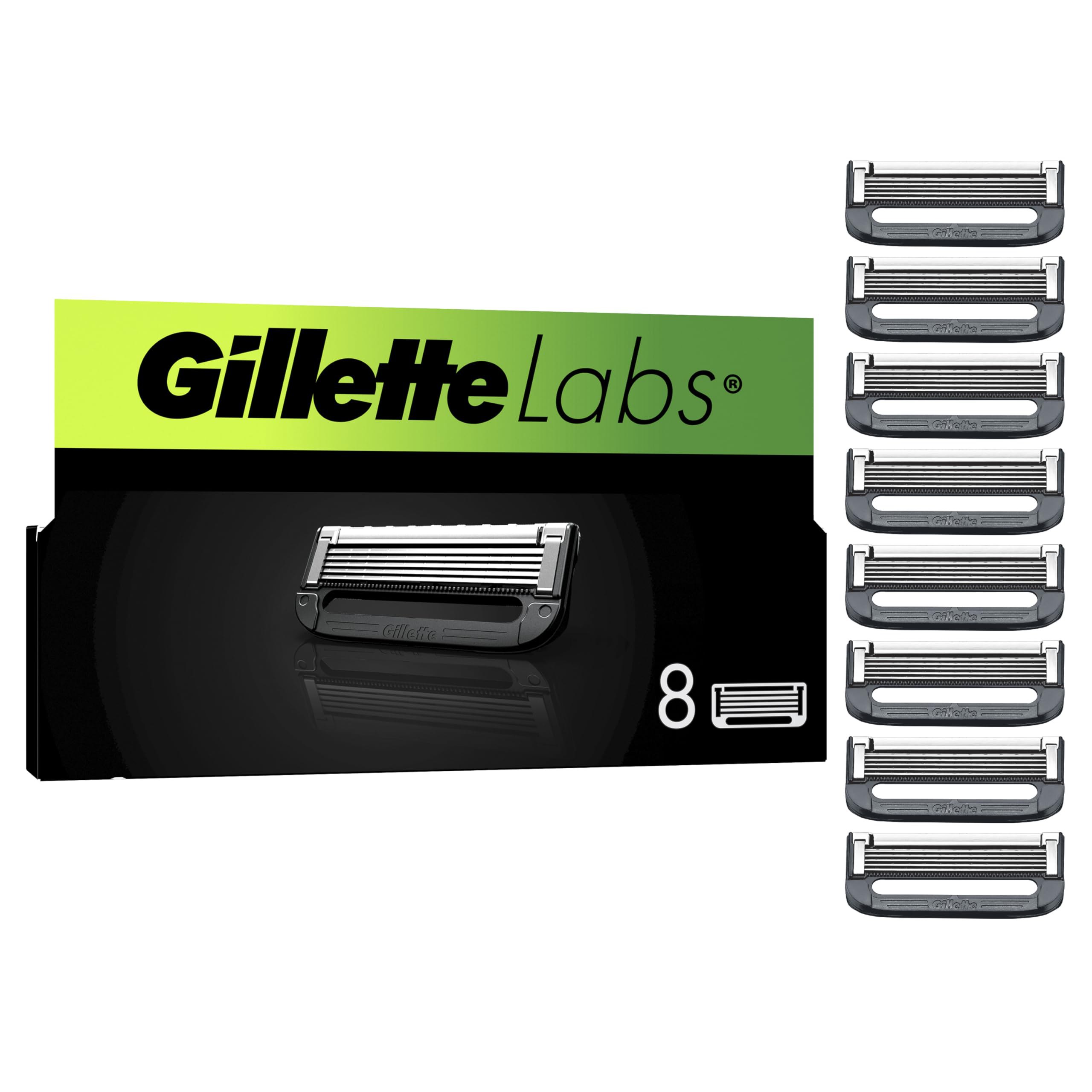 Gillette Labs Recambios Con Barra Exfoliante Y Heated Razor, 8 Recambios‍