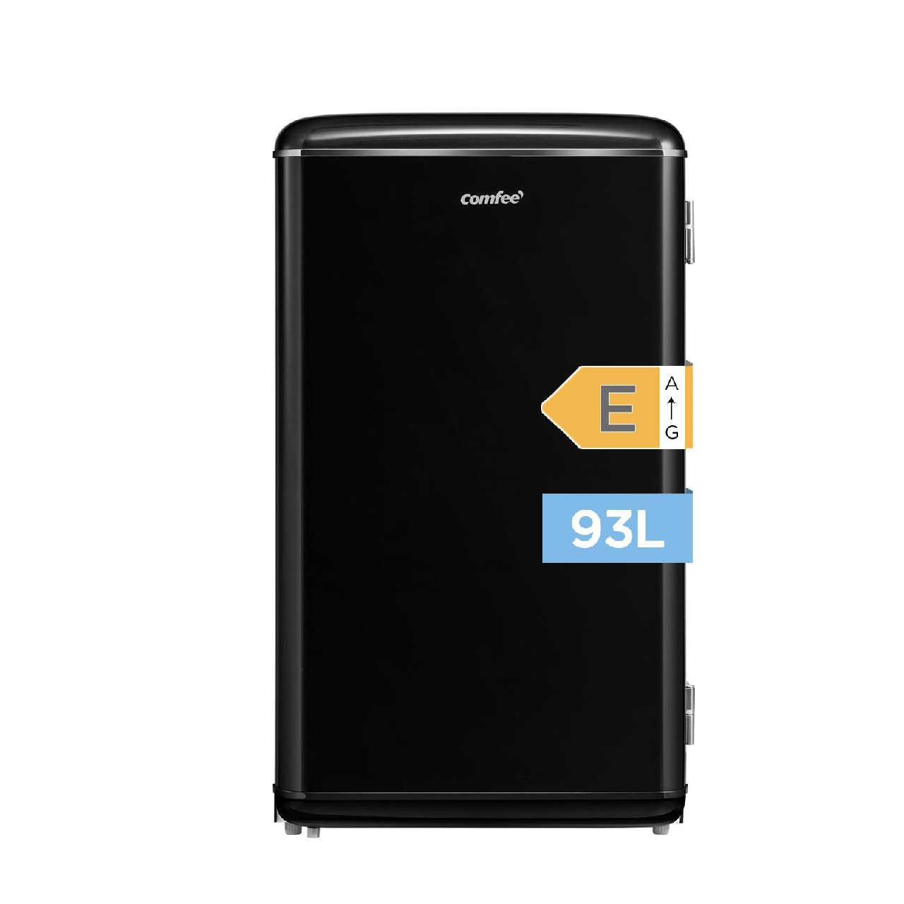 Comfee' RCD93BL2EURT(E) Refrigerador Bajo Encimera, 93L, Refrigerador Retro Independiente con Com...