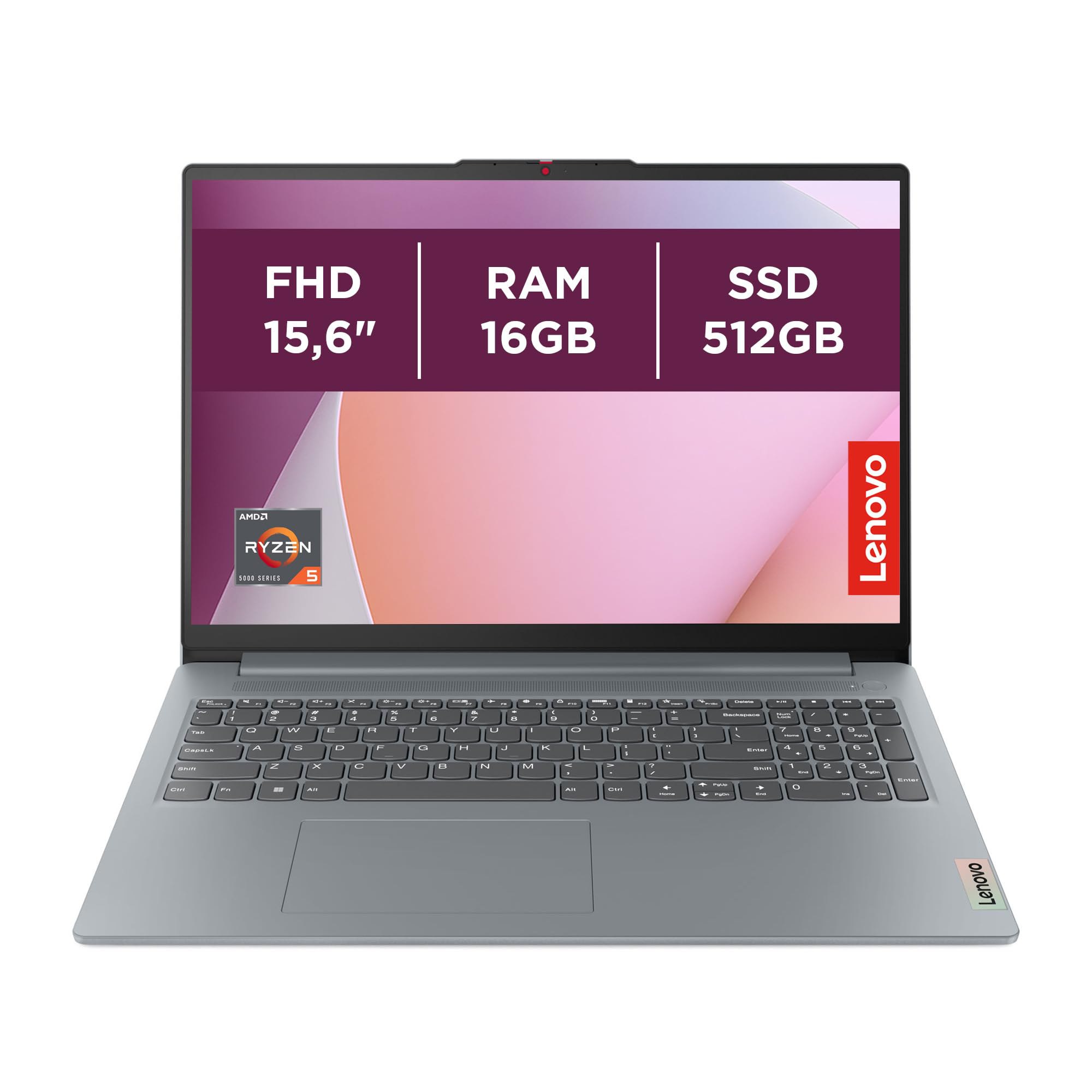 Lenovo IdeaPad Slim 3 Gen 8 - Ordenador Portátil 15.6'' FHD (AMD Ryzen 5 7520U, AMD Radeon 610M ...