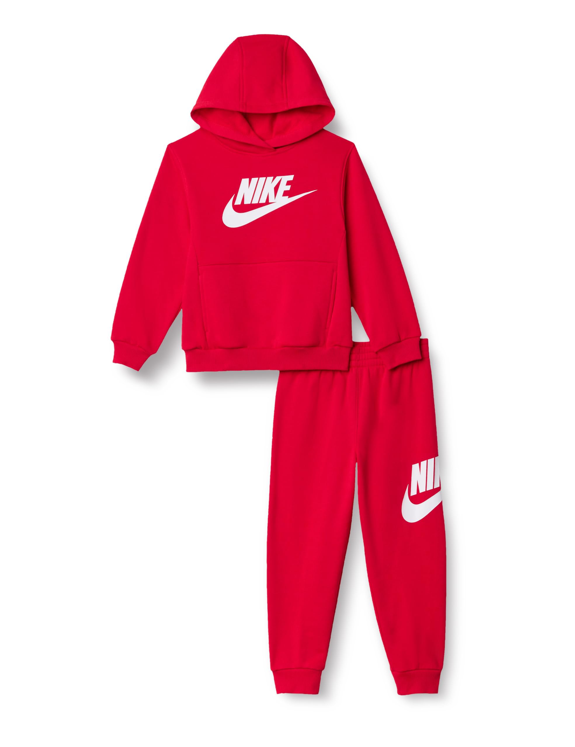 NIKE Mono para Niños Club Fleece Rojo Código 86L135-U10, rojo/blanco, 2-3 Años‍