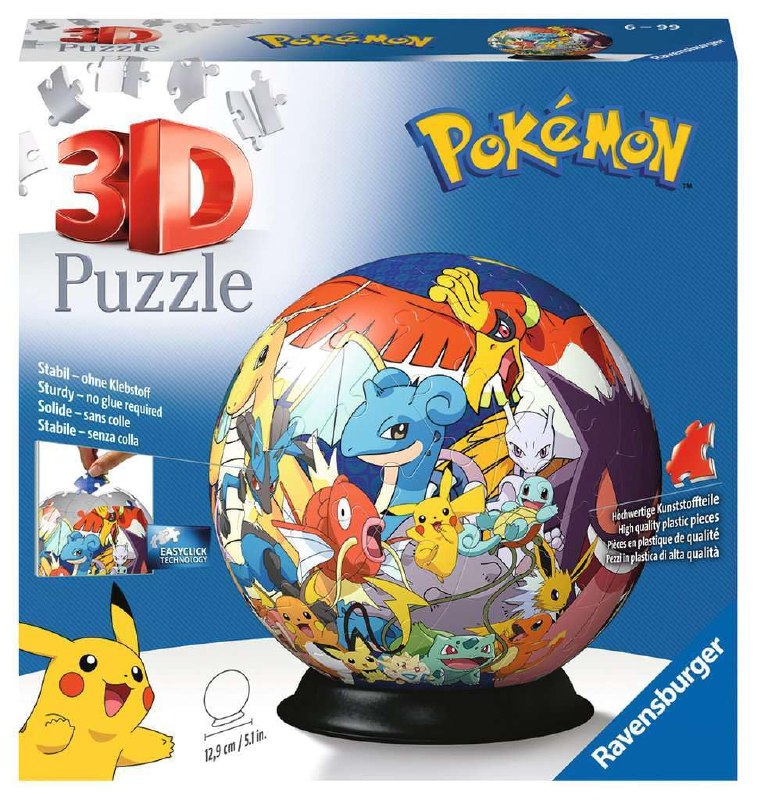 Ravensburger - Puzzle 3D Niños Pokemon | Puzzle Pokemon para Niños De 6 Años O Más | Maquetas...