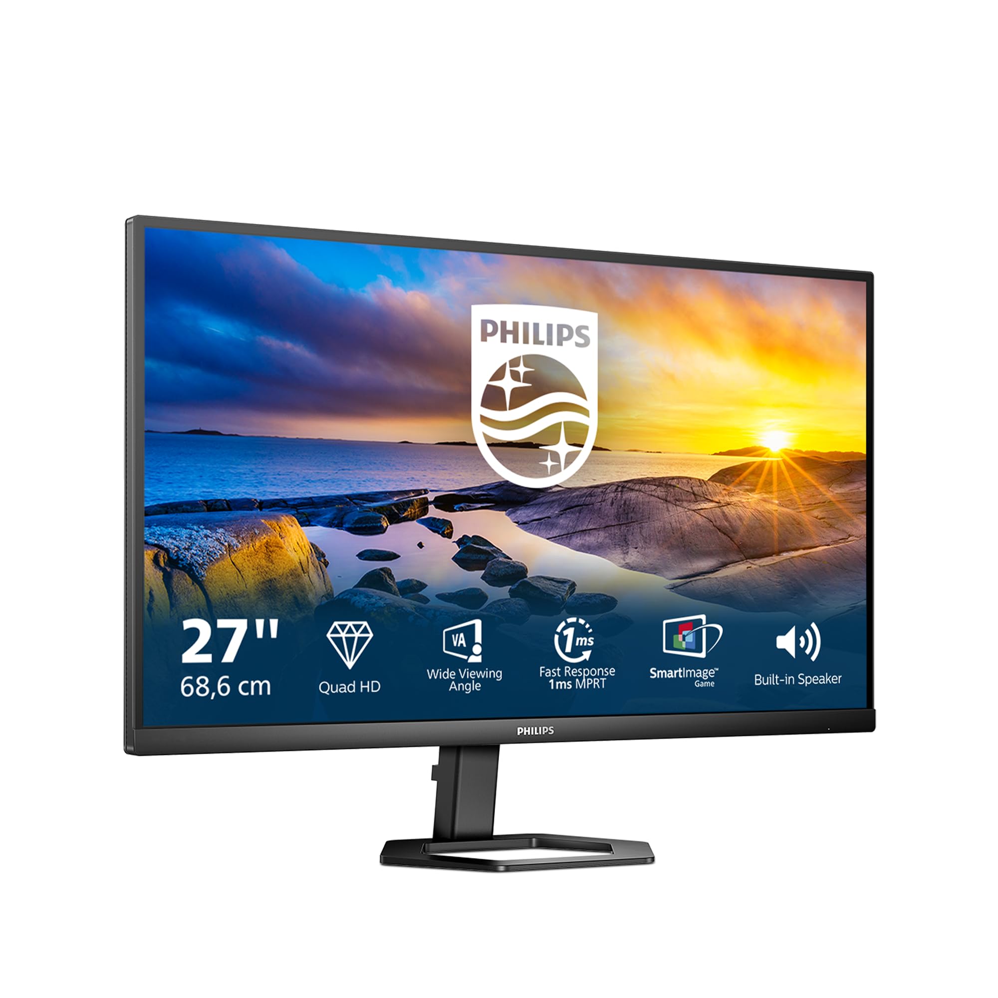Philips 27E1N5500LA Monitor 27 Pulgadas QHD, 75Hz, VA, 1 ms MPRT, Adaptive Sync., FreeSync, Altur...