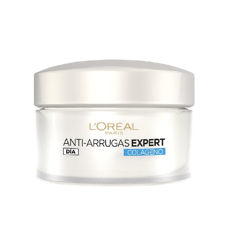 L'Oreal Paris Crema Hidratante Anti Arrugas De Día Colágeno, Fresca, Negro, 50 ml (Paquete de 1...