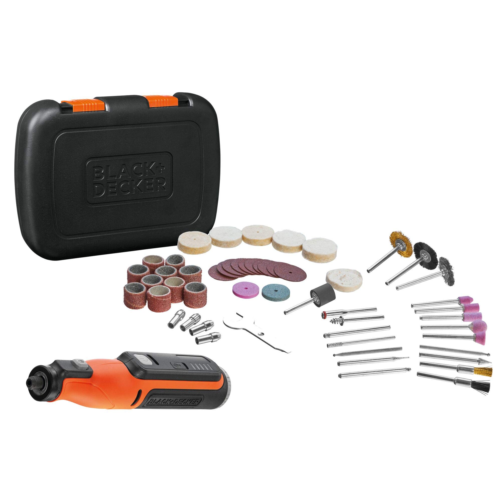 BLACK+DECKER Multi-Herramienta Rotativa 7,2V, Control de Velocidad Variable, Batería Integrada d...