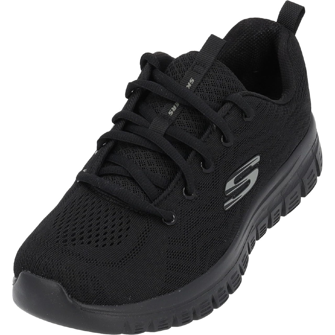 Skechers Graceful Get Connected Regular, Zapatillas Mujer, Black Mesh Trim, 36.5 EU‍