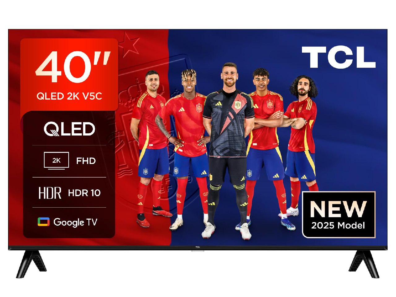 TCL 40V5C - Smart QLED Full HD de 40" Direct LED TV con Android TV y HDR - Compatible con Google ...