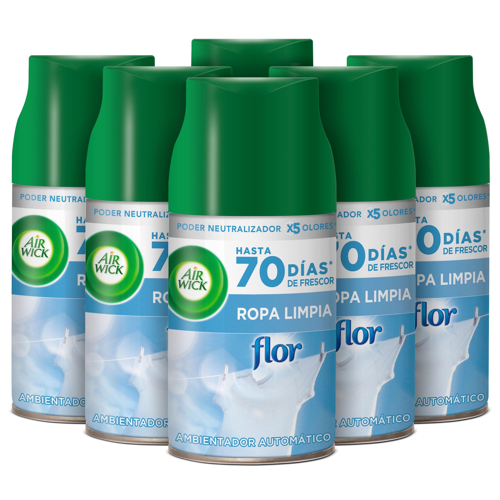 Recambios de Ambientador Spray Automático Air Wick Freshmatic - 6 Unidades